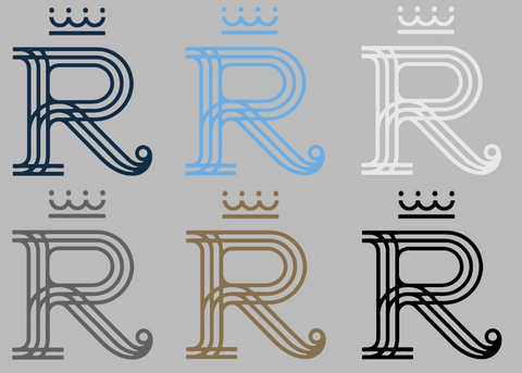 Kansas City Royals City Connect R Logo Premium DieCut Vinyl Decal PICK COLOR & SIZE