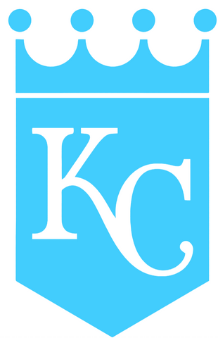 Kansas City Royals Light Blue Fathers Day Prostate Cancer Awareness Team Logo Vinyl Decal PICK SIZE