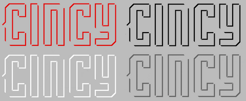 Cincinnati Reds City Connect Cincy Logo Premium DieCut Vinyl Decal PICK COLOR & SIZE