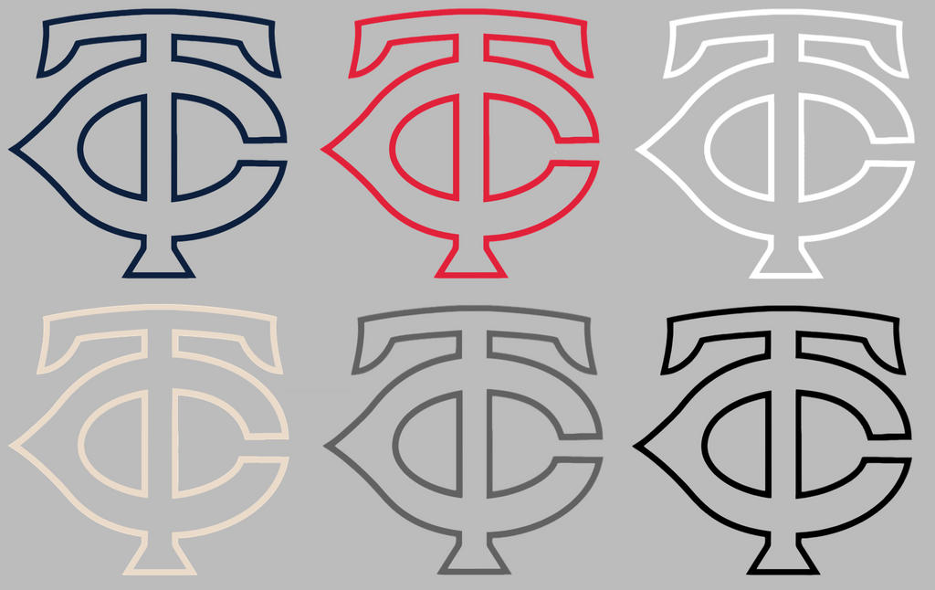 Minnesota Twins TC Team Logo Premium DieCut Vinyl Decal PICK COLOR & SIZE
