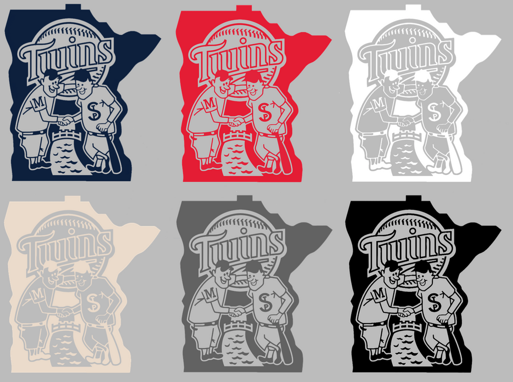 Minnesota Twins Retro Throwback Logo Premium DieCut Vinyl Decal PICK COLOR & SIZE