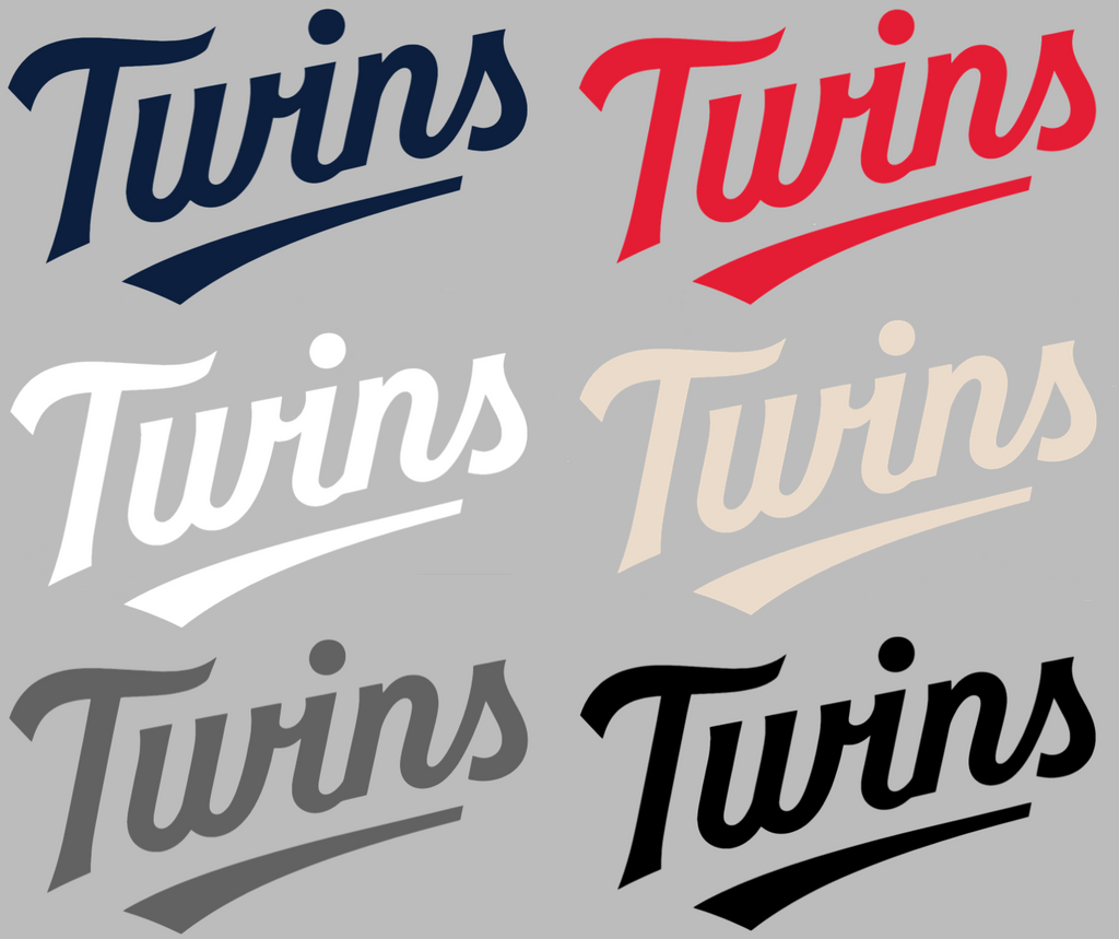 Minnesota Twins Team Name Logo Premium DieCut Vinyl Decal PICK COLOR & SIZE