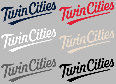 Minnesota Twins Twin Cities Logo Premium DieCut Vinyl Decal PICK COLOR & SIZE