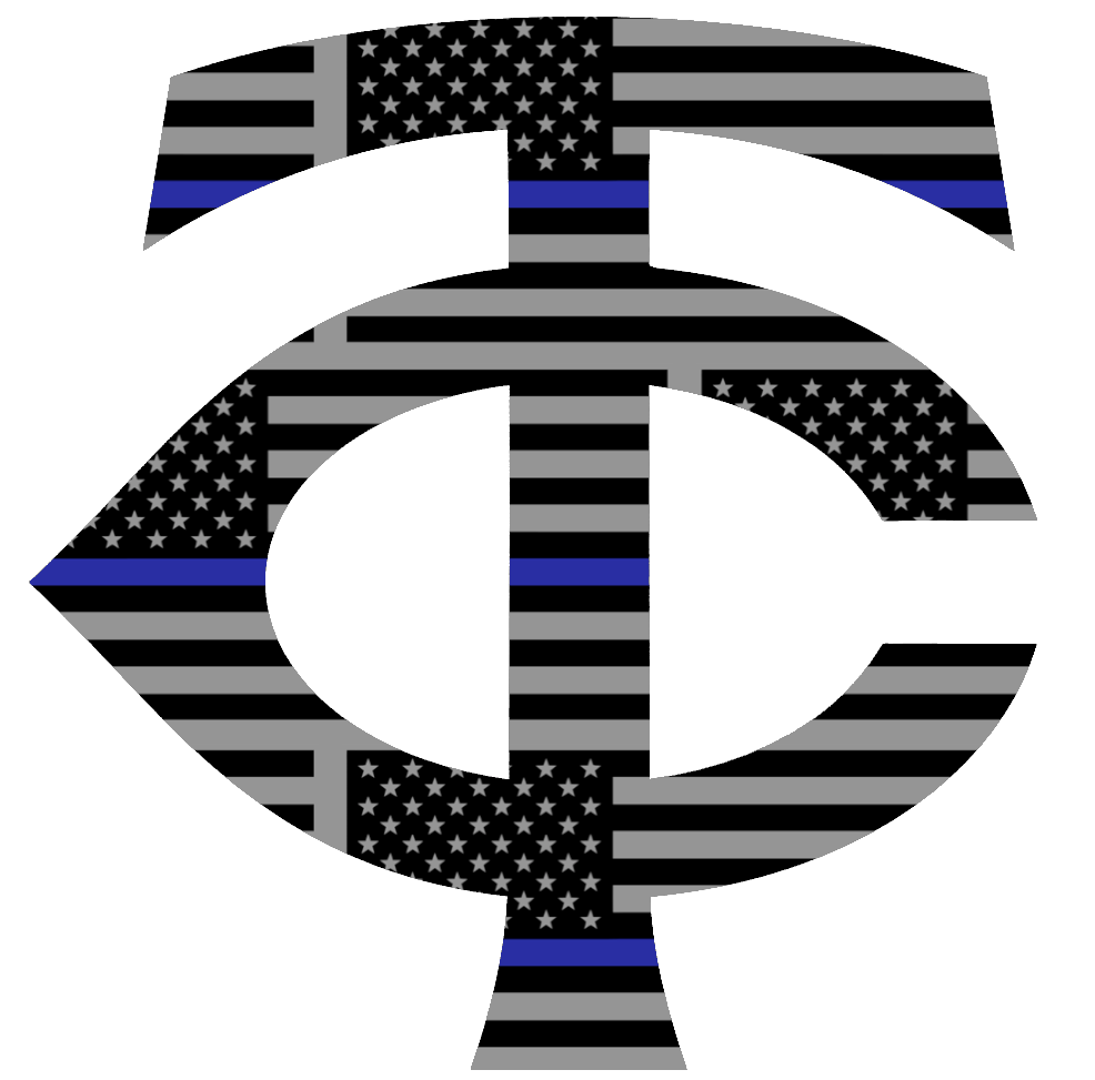 Minnesota Twins Thin Blue Line Team Logo American Flag Premium DieCut Vinyl Decal PICK SIZE