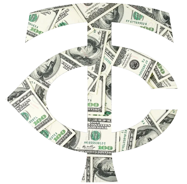 Minnesota Twins Money Print Team Logo Premium DieCut Vinyl Decal PICK SIZE