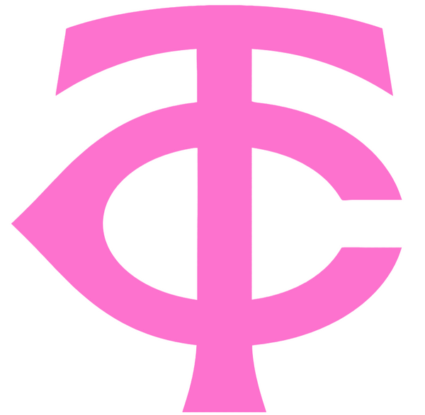 Minnesota Twins Pink Mothers Day Breast Cancer Awareness Team Logo Vinyl Decal PICK SIZE