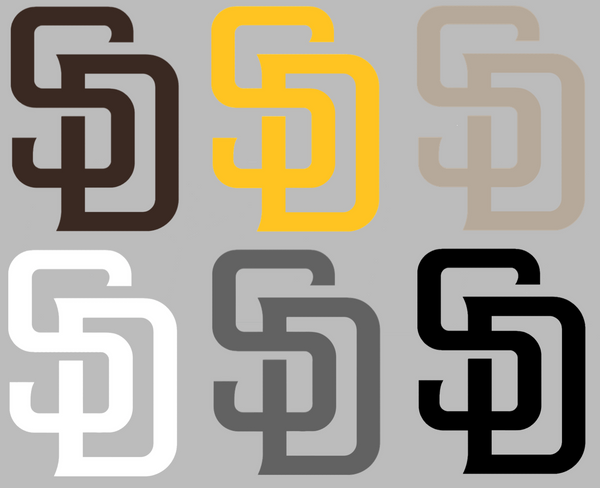San Diego Padres Team Logo Premium DieCut Vinyl Decal PICK COLOR & SIZE