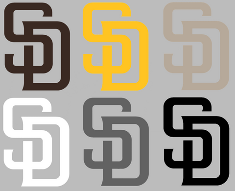 San Diego Padres Team Logo Premium DieCut Vinyl Decal PICK COLOR & SIZE