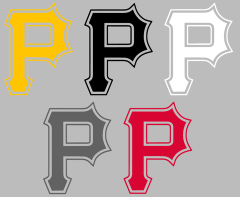 Pittsburgh Pirates Alternate P Logo Premium DieCut Vinyl Decal PICK COLOR & SIZE