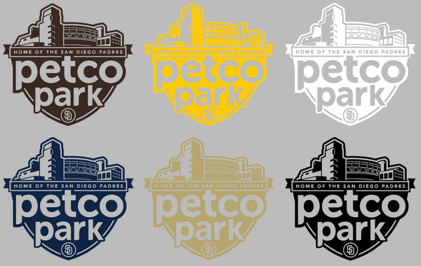 San Diego Padres Petco Park Logo Premium DieCut Vinyl Decal PICK COLOR & SIZE
