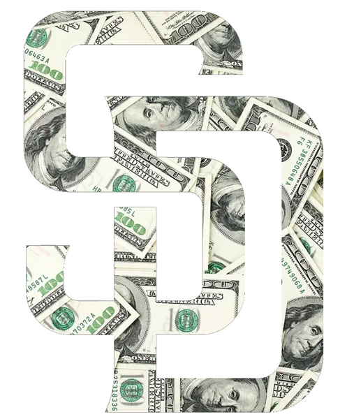 San Diego Padres Money Print Team Logo Premium DieCut Vinyl Decal PICK SIZE