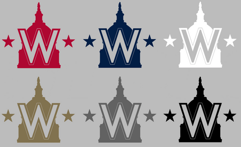 Washington Nationals Capital W Logo Premium DieCut Vinyl Decal PICK COLOR & SIZE