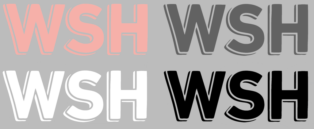 Washington Nationals City Connect WSH Logo Premium DieCut Vinyl Decal PICK COLOR & SIZE