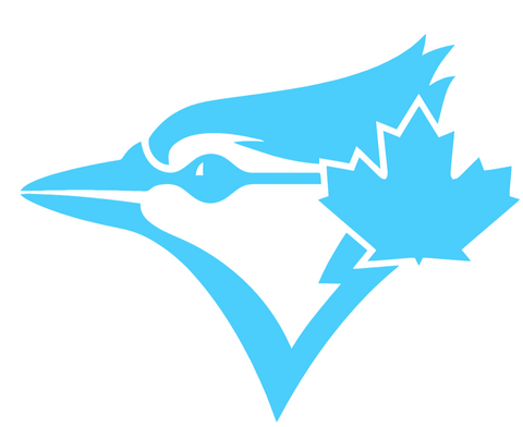 Toronto Blue Jays Light Blue Fathers Day Prostate Cancer Awareness Team Logo Vinyl Decal PICK SIZE