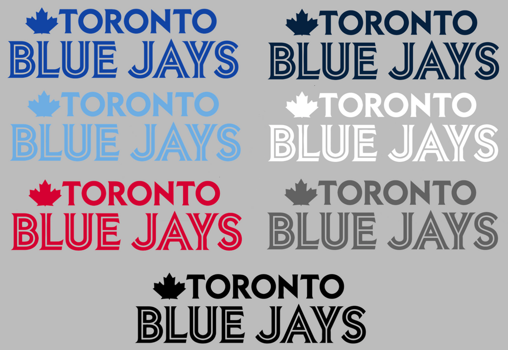 Toronto Blue Jays Team Name Logo Premium DieCut Vinyl Decal PICK COLOR & SIZE