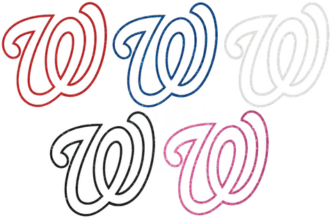 Washington Nationals Metallic Sparkle Team Logo Premium DieCut Vinyl Decal PICK COLOR & SIZE