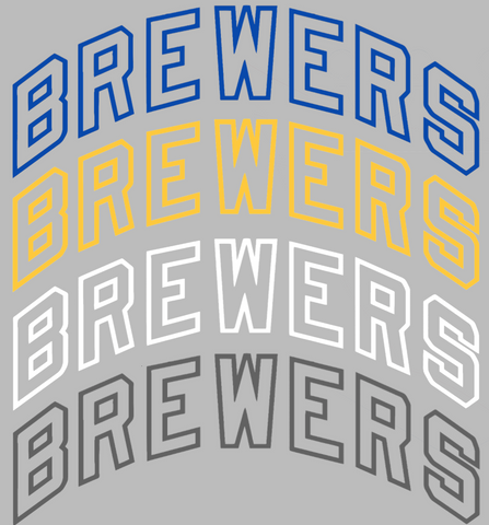 Milwaukee Brewers Retro Throwback Team Name Logo Premium DieCut Vinyl Decal PICK COLOR & SIZE