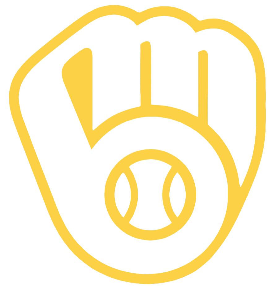 Milwaukee Brewers Yellow Childhood Cancer Awareness Team Logo Vinyl Decal PICK SIZE