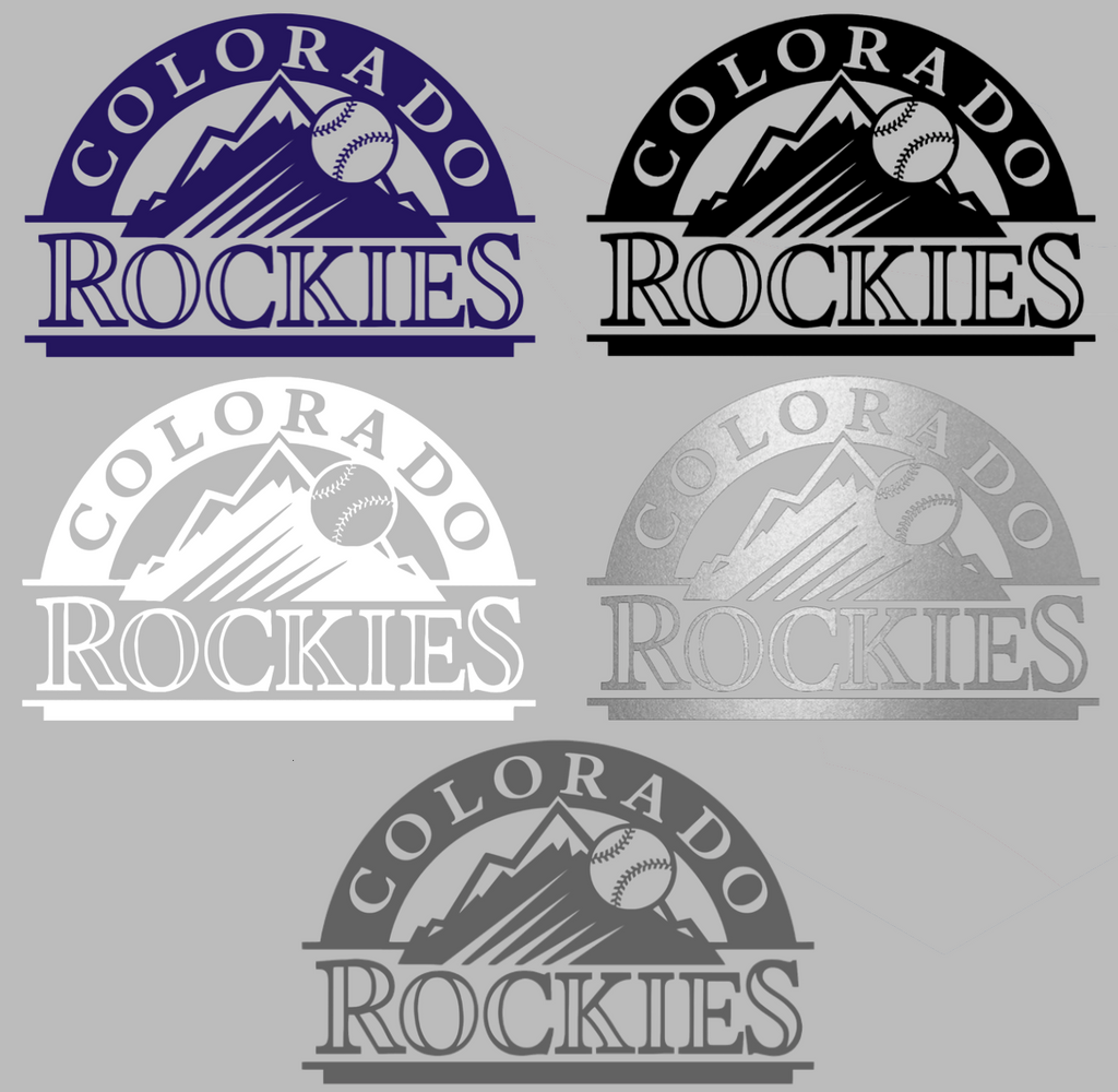 Colorado Rockies Retro Throwback Logo Premium DieCut Vinyl Decal PICK COLOR & SIZE