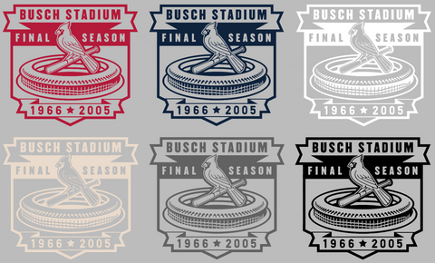 St Louis Cardinals Old Busch Stadium Logo Premium DieCut Vinyl Decal PICK COLOR & SIZE