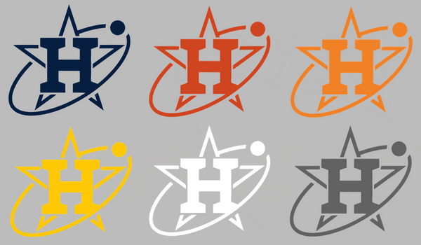 Houston Astros City Connect H Logo Premium DieCut Vinyl Decal PICK COLOR & SIZE