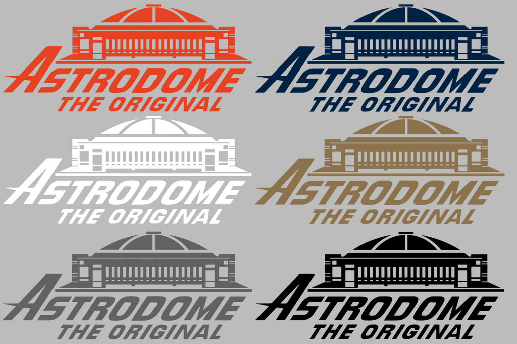 Houston Astros Astrodome Logo Premium DieCut Vinyl Decal PICK COLOR & SIZE