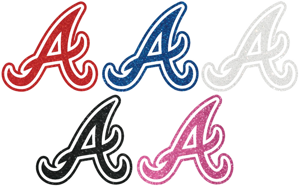 Atlanta Braves Metallic Sparkle Alternate Logo Premium DieCut Vinyl Decal PICK COLOR & SIZE