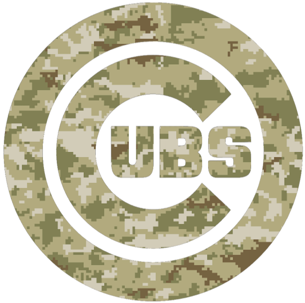 Chicago Cubs Salute to Service Team Logo Camouflage Camo Vinyl Decal PICK SIZE