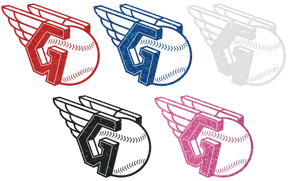 Cleveland Guardians Metallic Sparkle Team Logo Premium DieCut Vinyl Decal PICK COLOR & SIZE