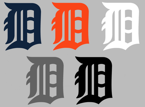 Detroit Tigers Alternate D Logo Premium DieCut Vinyl Decal PICK COLOR & SIZE