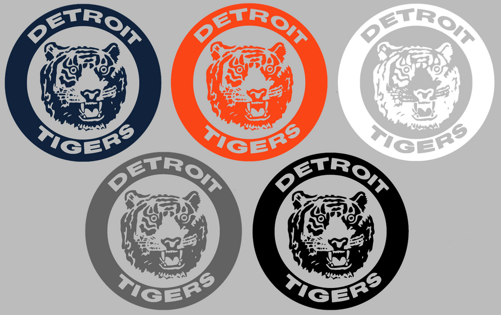 Detroit Tigers Retro Throwback 1960s-1990s Logo Premium DieCut Vinyl Decal PICK COLOR & SIZE