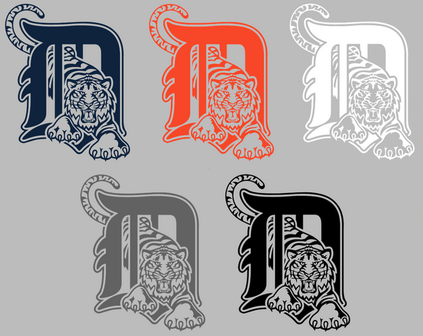 Detroit Tigers Retro Throwback 1990s-2000s Logo Premium DieCut Vinyl Decal PICK COLOR & SIZE