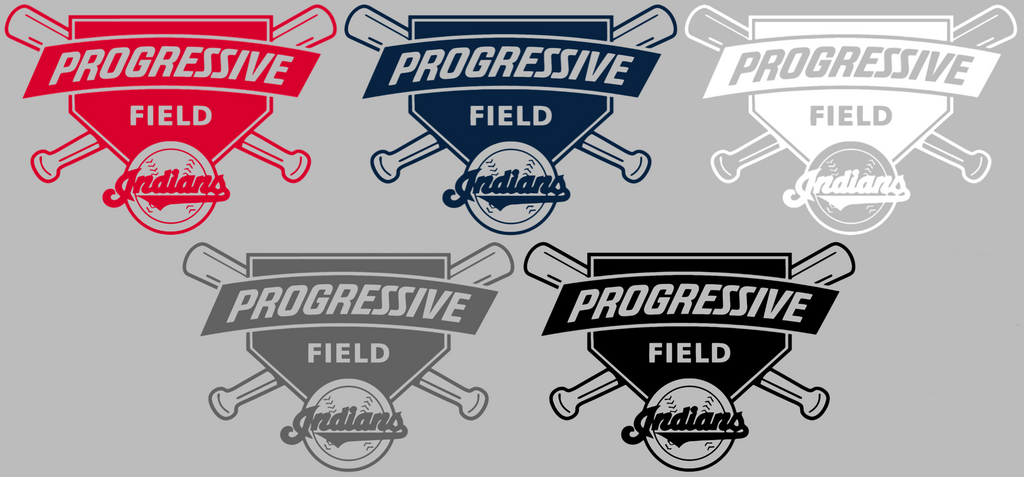 Cleveland Indians Progressive Field Logo Premium DieCut Vinyl Decal PICK COLOR & SIZE