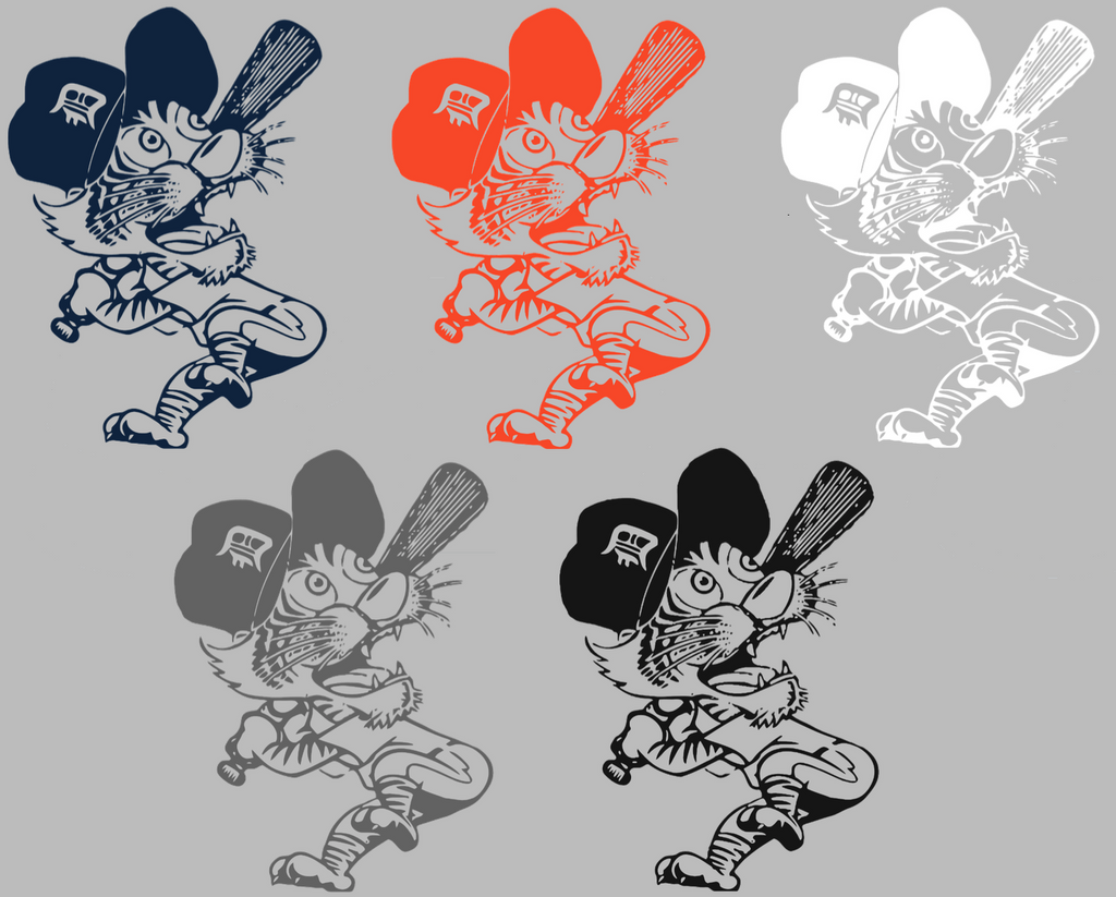 Detroit Tigers Retro Throwback 1960s-1970s Logo Premium DieCut Vinyl Decal PICK COLOR & SIZE