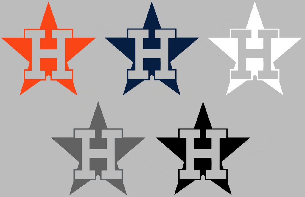 Houston Astros Retro Throwback 1960s-1980s Team Logo Premium DieCut Vinyl Decal PICK COLOR & SIZE