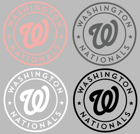 Washington Nationals City Connect Circle Logo Premium DieCut Vinyl Decal PICK COLOR & SIZE