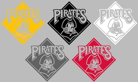 Pittsburgh Pirates Retro Throwback 1980s-1990s Logo Premium DieCut Vinyl Decal PICK COLOR & SIZE