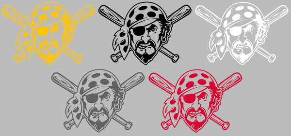 Pittsburgh Pirates Alternate Logo Premium DieCut Vinyl Decal PICK COLOR & SIZE
