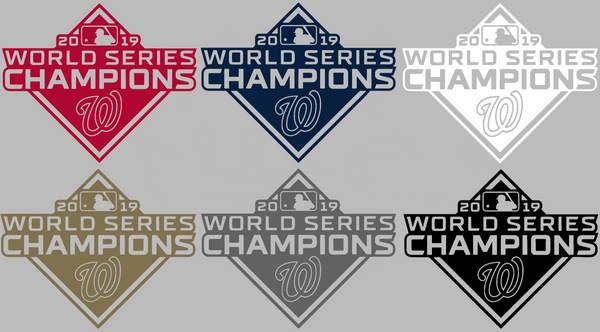 Washington Nationals 2019 World Series Champions Logo Premium DieCut Vinyl Decal PICK COLOR & SIZE