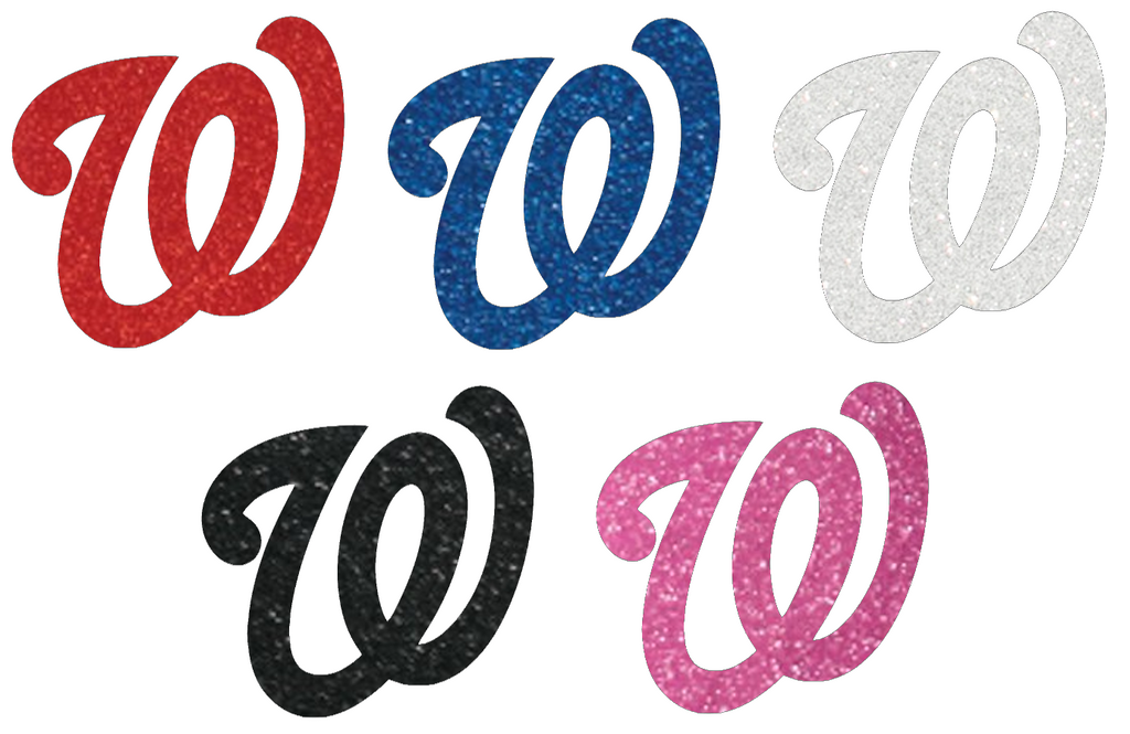 Washington Nationals Metallic Sparkle Team Logo Premium DieCut Vinyl Decal PICK COLOR & SIZE