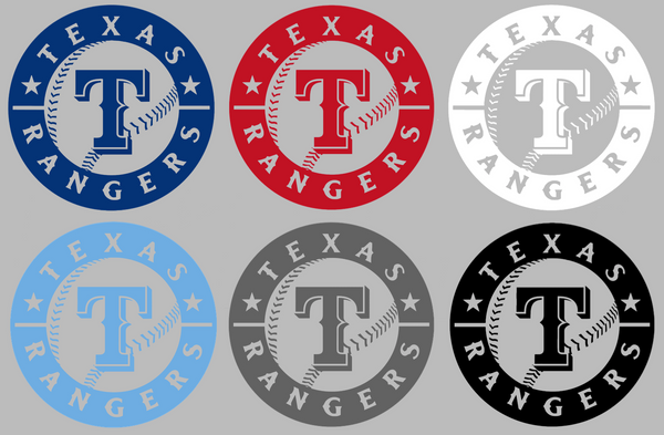 Texas Rangers Alternate Team Logo Premium DieCut Vinyl Decal PICK COLOR & SIZE