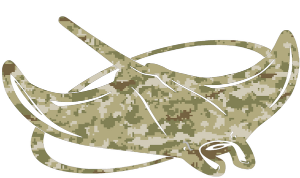 Tampa Bay Devil Rays Salute to Service Team Logo Camouflage Camo Vinyl Decal PICK SIZE