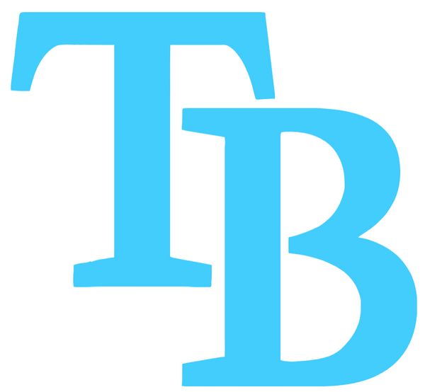 Tampa Bay Rays Light Blue Fathers Day Prostate Cancer Awareness Team Logo Vinyl Decal PICK SIZE