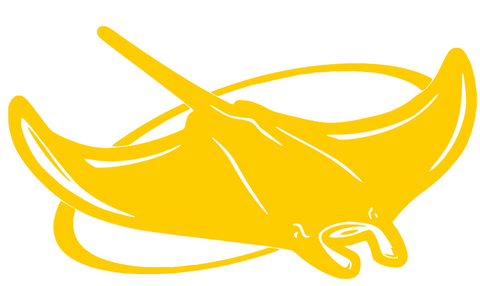 Tampa Bay Devil Rays Yellow Childhood Cancer Awareness Team Logo Vinyl Decal PICK SIZE