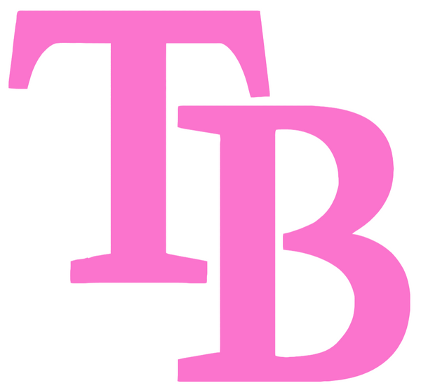 Tampa Bay Rays Pink Mothers Day Breast Cancer Awareness Team Logo Vinyl Decal PICK SIZE