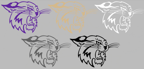 Western Carolina Catamounts Retro Throwback Logo Premium DieCut Vinyl Decal PICK COLOR & SIZE
