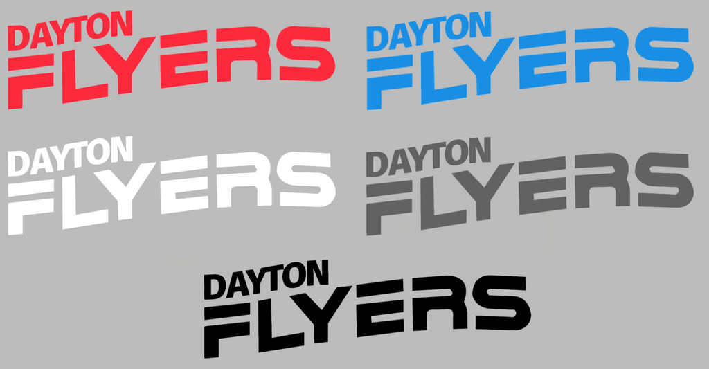 Dayton Flyers Retro Throwback Logo Premium DieCut Vinyl Decal PICK COLOR & SIZE