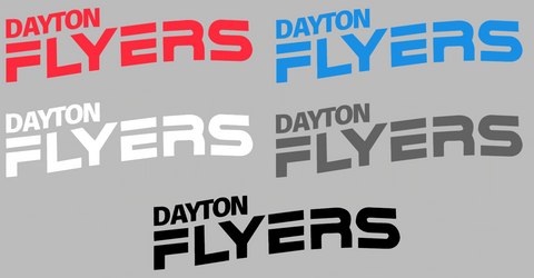Dayton Flyers Retro Throwback Logo Premium DieCut Vinyl Decal PICK COLOR & SIZE