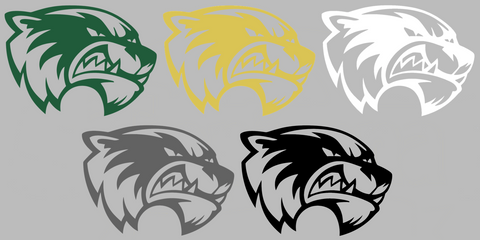 Utah Valley Wolverines Retro Throwback Logo Premium DieCut Vinyl Decal PICK COLOR & SIZE