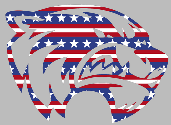 Utah Valley Wolverines Stars & Stripes USA American Flag Vinyl Decal PICK SIZE